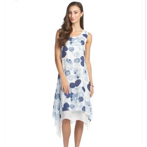 Papillon polkadot midi dress